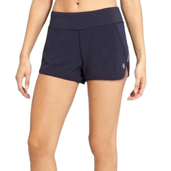 Athleta Women's Athletic Track This Run Hike Casual Shorts Navy Size Small - Picture 1 of 6